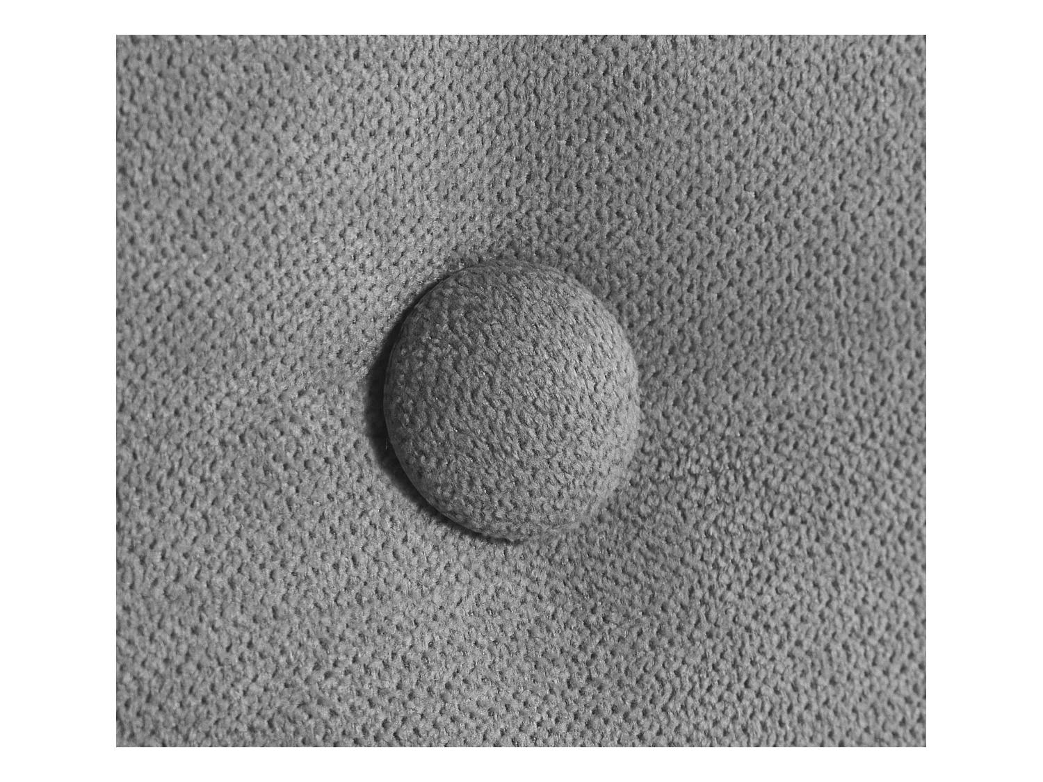 DHOME Tête de lit en tissu Aqualine avec 2 rangées de boutons 95x50cm Lits 90 - Gris