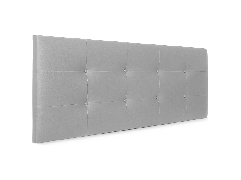 DHOME getuftetes Kopfteil aus Kunstleder, 150 x 60 cm, Betten 150 – Hellgrau