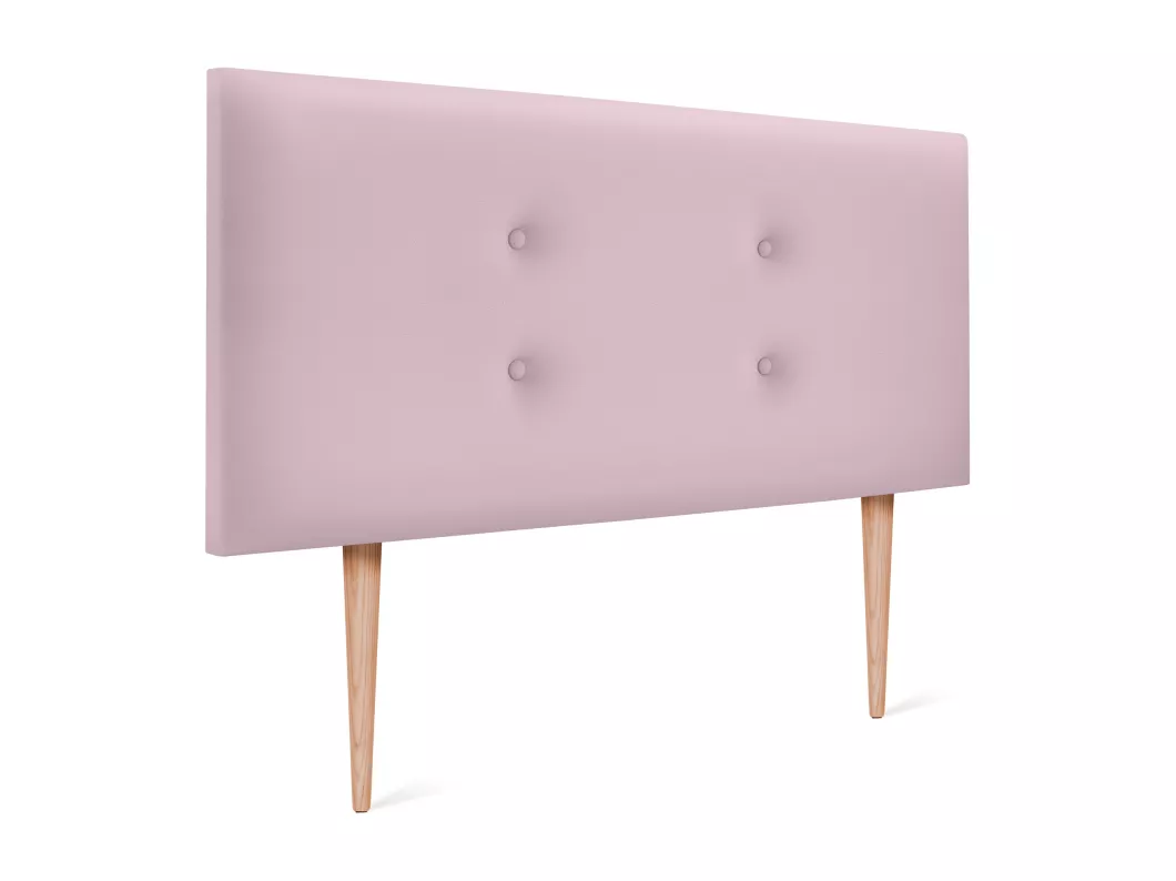 Kauf Unique DHOME Kopfteil aus Kunstleder mit 2 Reihen Knöpfen 95x105cm Mit Beinen Betten 90 - Rosa