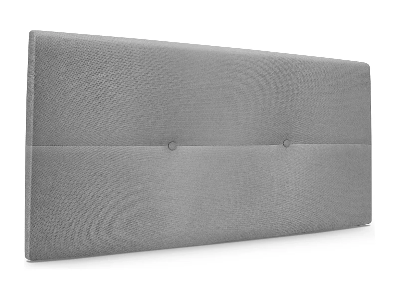 DHOME Hoofdeinde van Aqualine stof met knopen 90x50cm Bedden 80/90 - Grijs