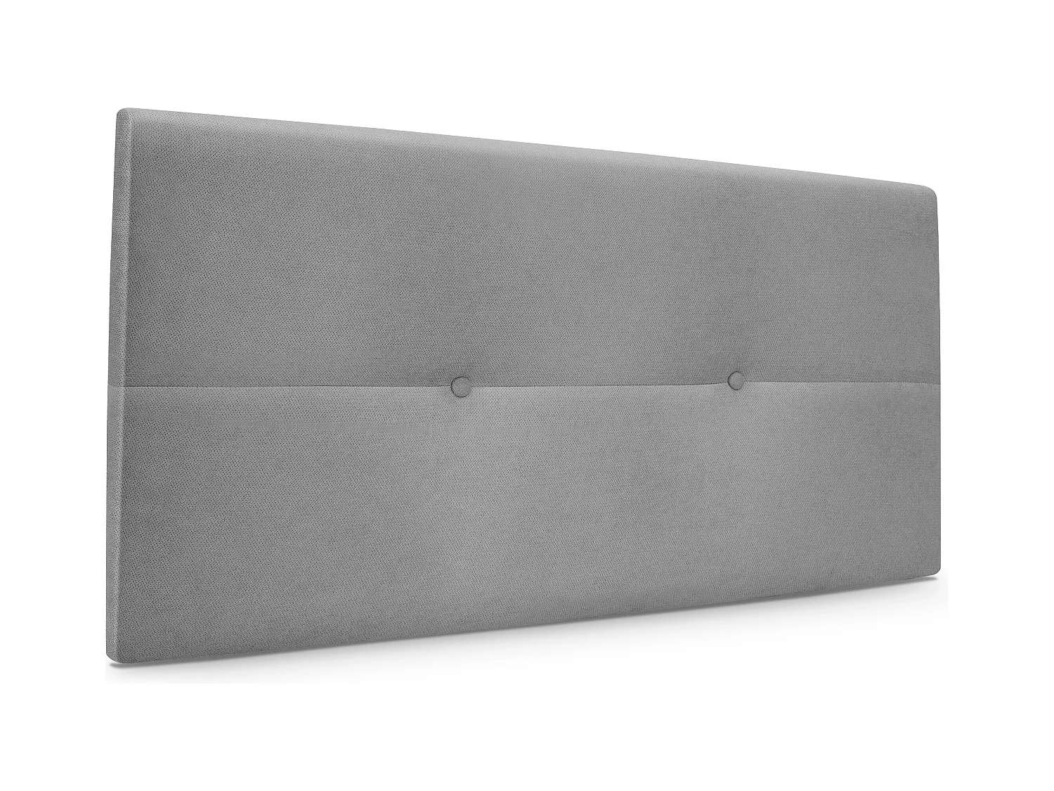DHOME Tête de lit en tissu Aqualine avec Boutons 90x50cm Lits 80/90 - Gris