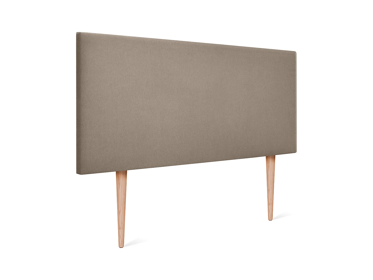 DHOME Stoff-Kopfteil Aqualine Glatt 105x105cm Mit Beinen Betten 105 - Erde