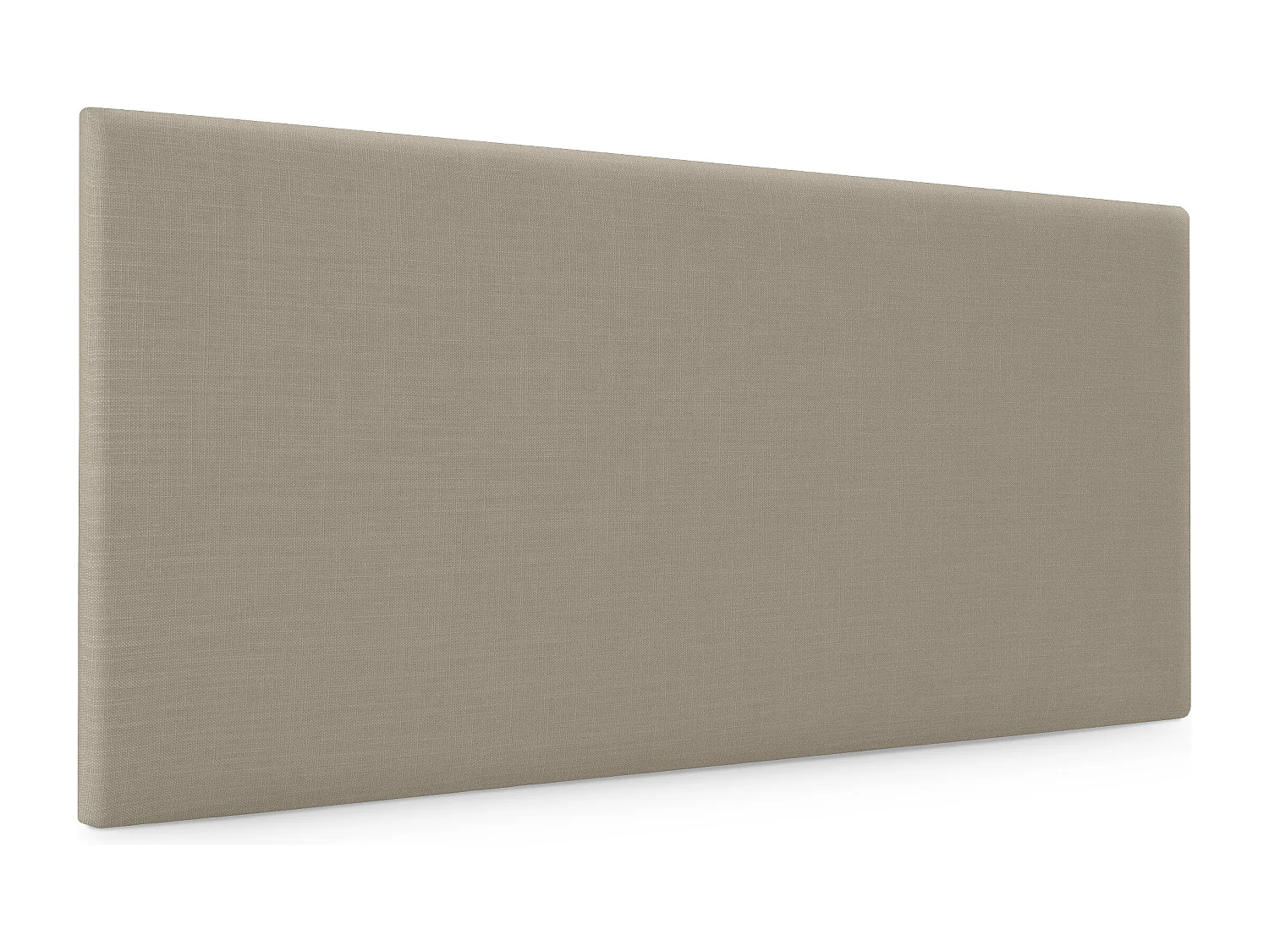 DHOME Tête de lit en lin naturel lisse 105x50cm Lits 105 - Terre