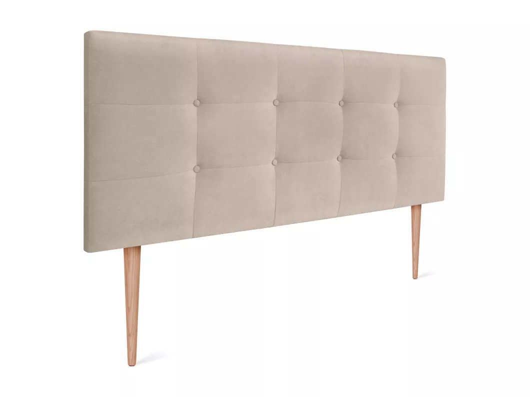 Kauf Unique DHOME Aqualine getuftetes Stoffkopfteil 160 x 115 cm mit Bettbeinen 150/160 – Beige