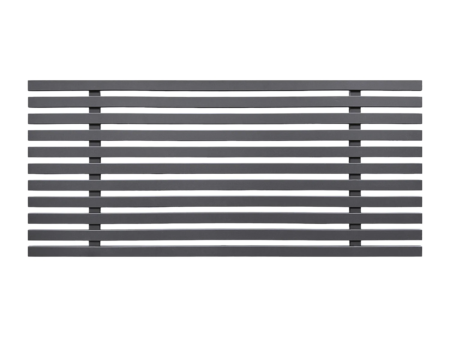 DHOME Tête de lit en bois recyclé DM Style Japonais 110x46cm Lits 105 - Gris Solide