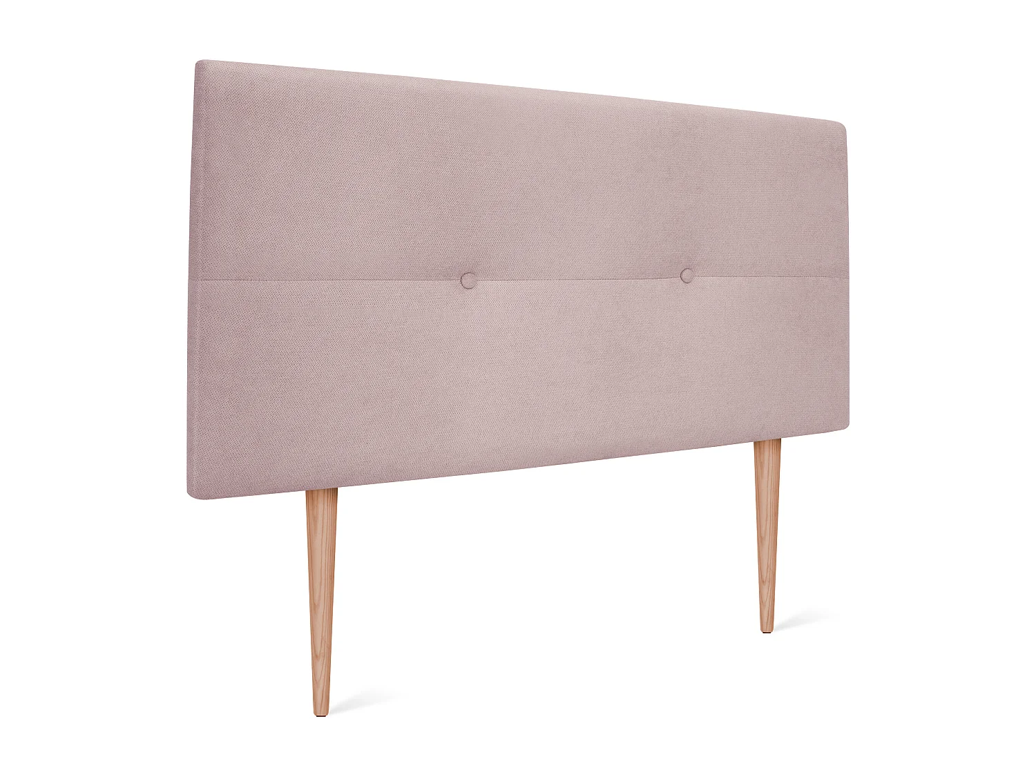 DHOME Testiera in de Tessuto Aqualine con bottoni 90x105cm Con le gambe Letti 80/90 - Salmone