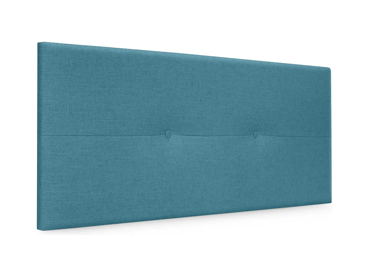 DHOME Tête de lit en lin naturel avec Boutons 110x50cm Lits 105 - Turquoise