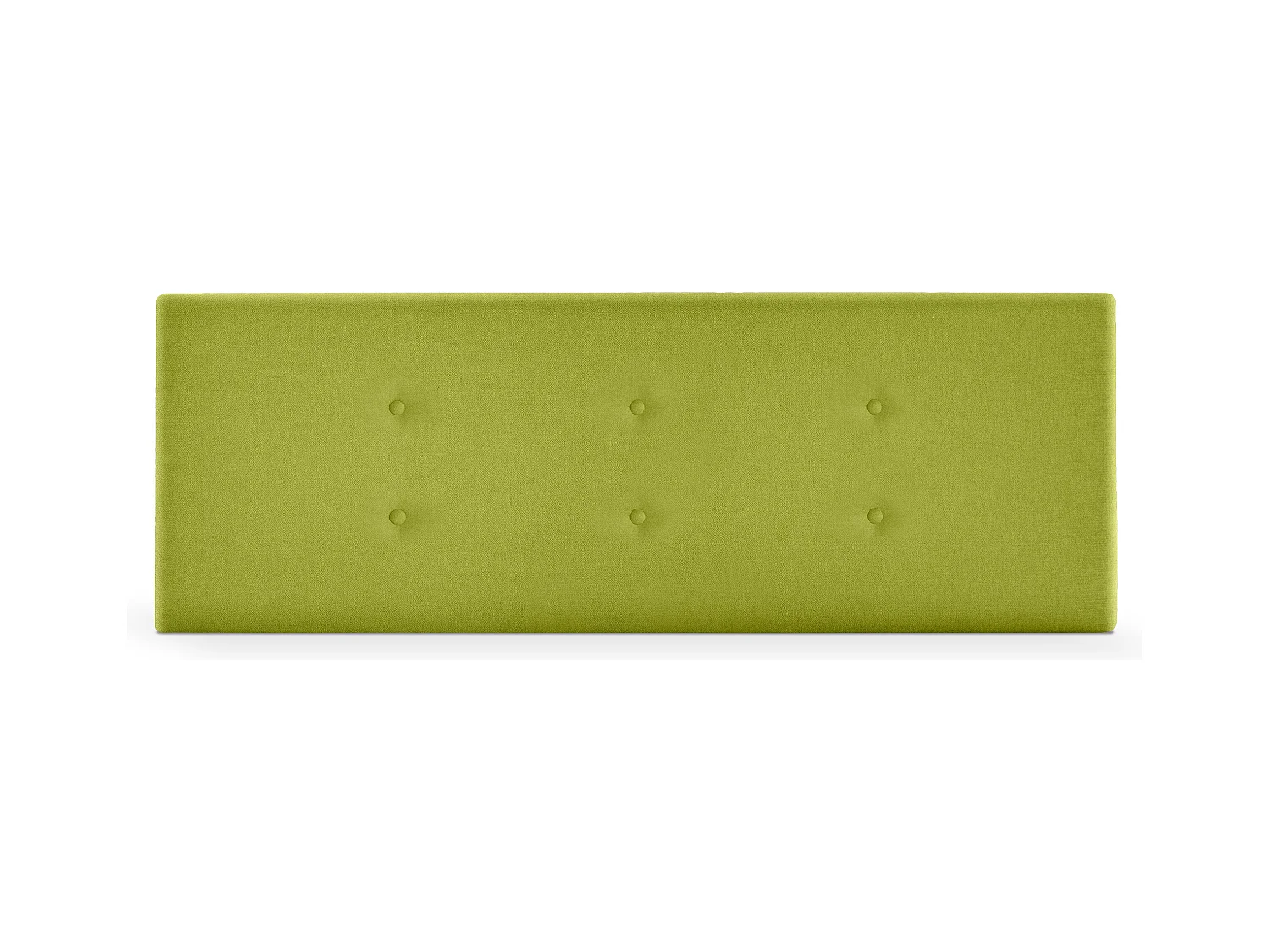DHOME Tête de lit en tissu Aqualine avec 2 rangées de boutons 150x50cm Lits 150 - Pistache
