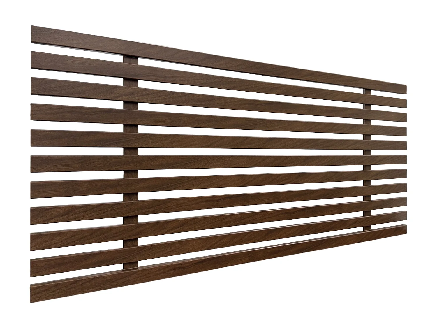 DHOME Recyceltes Holz-Kopfteil MDF Japanischer Stil 110x46cm Betten 105 - Walnussholz