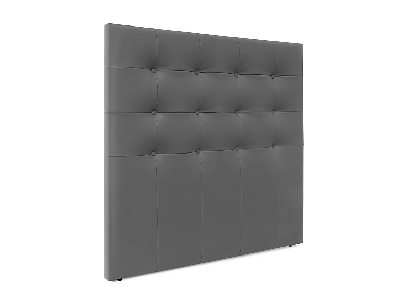 DHOME Cabecero de Polipiel Capitoné Hasta el Suelo 150x120cm Camas 150 - Gris