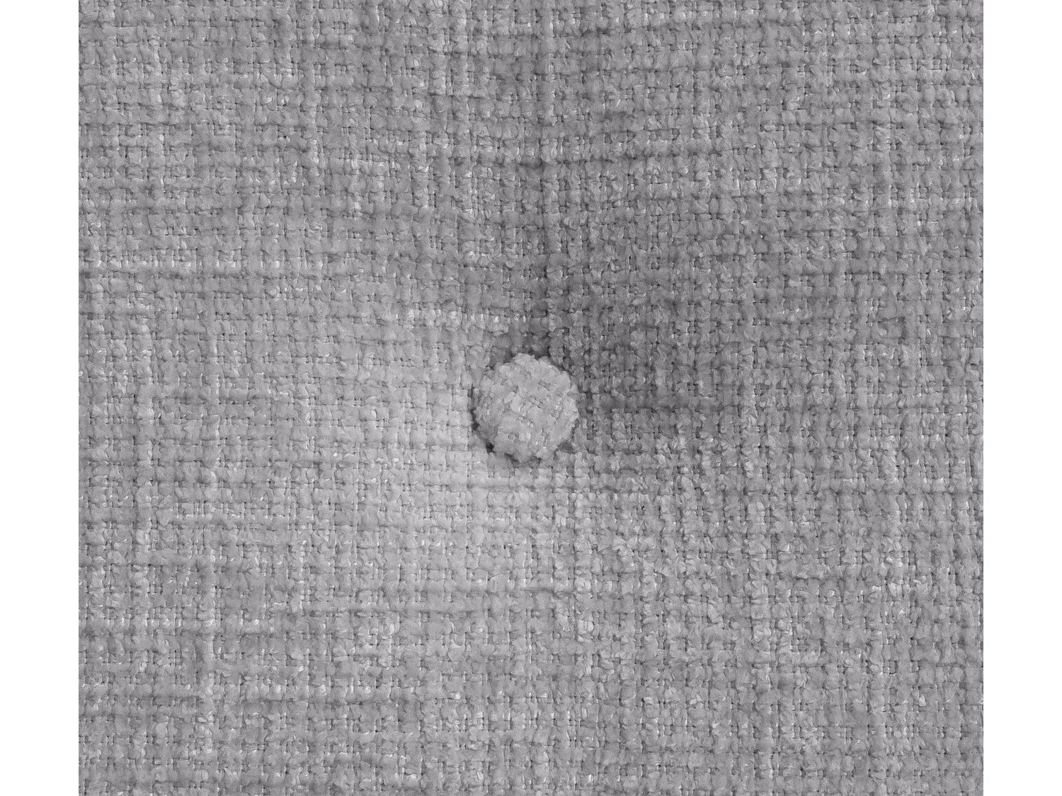 DHOME Tête de lit en laine naturelle avec Boutons 110x105cm avec pieds Lits 105 - Gris clair