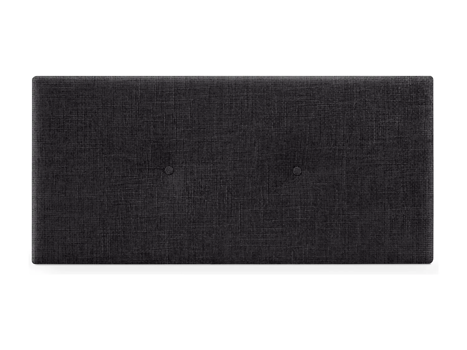 DHOME Tête de lit en laine naturelle avec Boutons 110x50cm Lits 105 - Noir