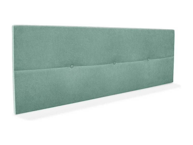 DHOME Aqualine Kopfteil aus Stoff mit Knöpfen 150x50cm Betten 150 - Aquamarin