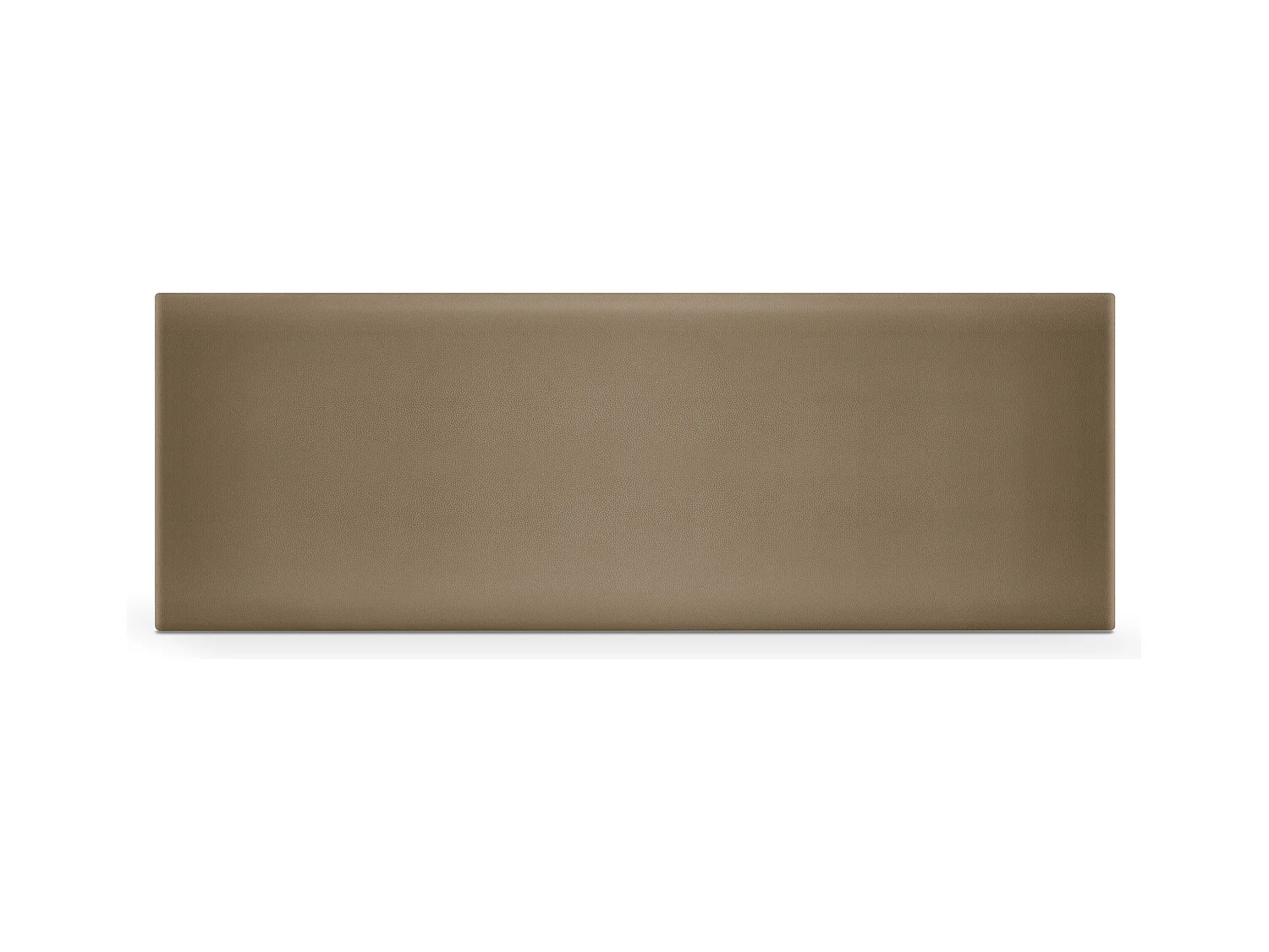 DHOME Tête de lit simili cuir lisse 135x50cm Lits 120/135 - Marron Clair