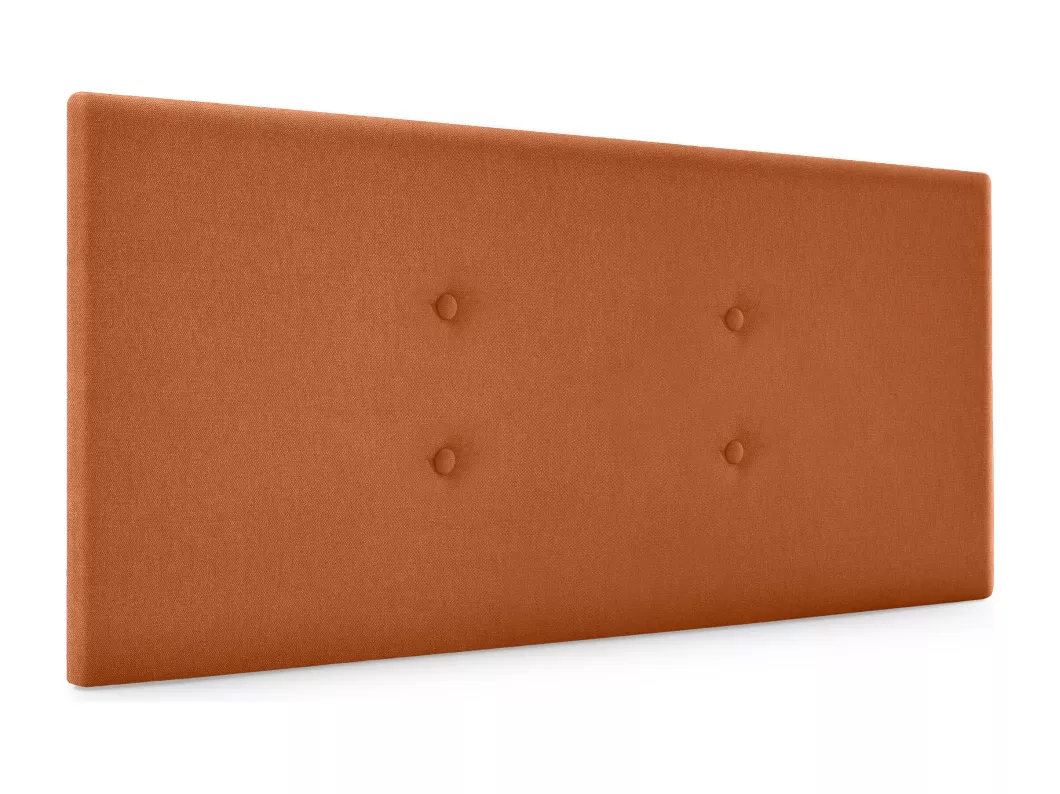 Kauf Unique DHOME Aqualine Stoff-Kopfteil mit 2 Reihen von Knöpfen 95x50cm Betten 90 - Orange