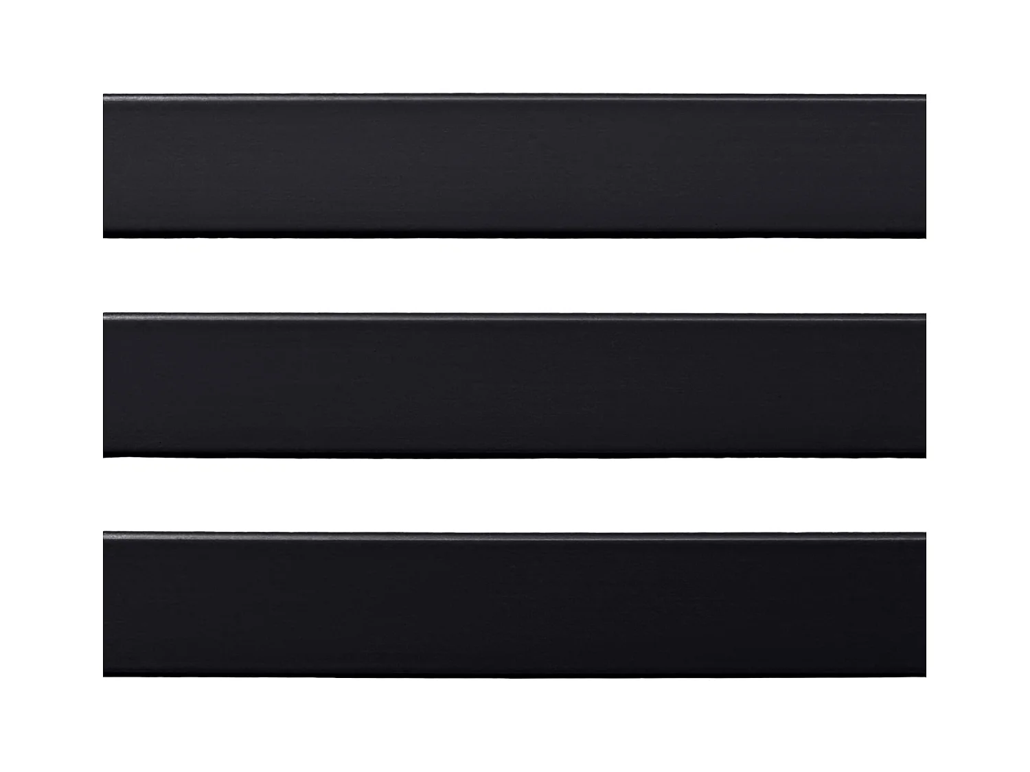 DHOME Testata in Legno riciclato MDF in Stile Giapponese 150x46cm Letti 150 - Nero Solido
