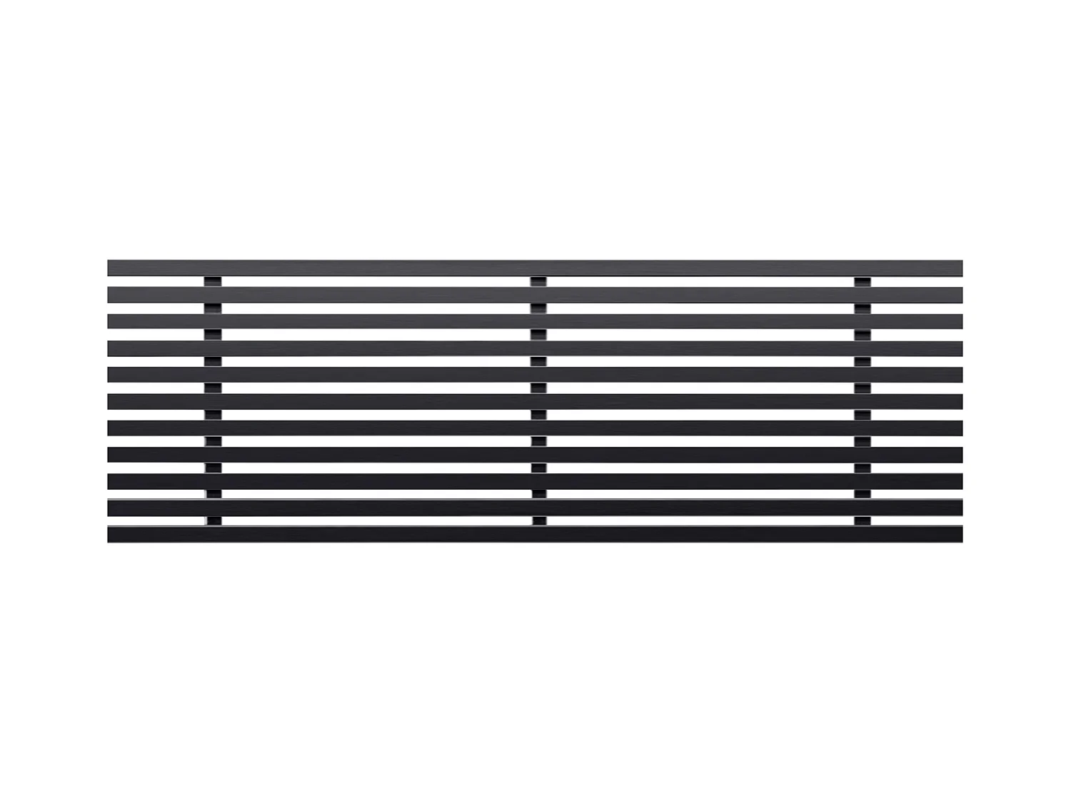 DHOME Testata in Legno riciclato MDF in Stile Giapponese 150x46cm Letti 150 - Nero Solido
