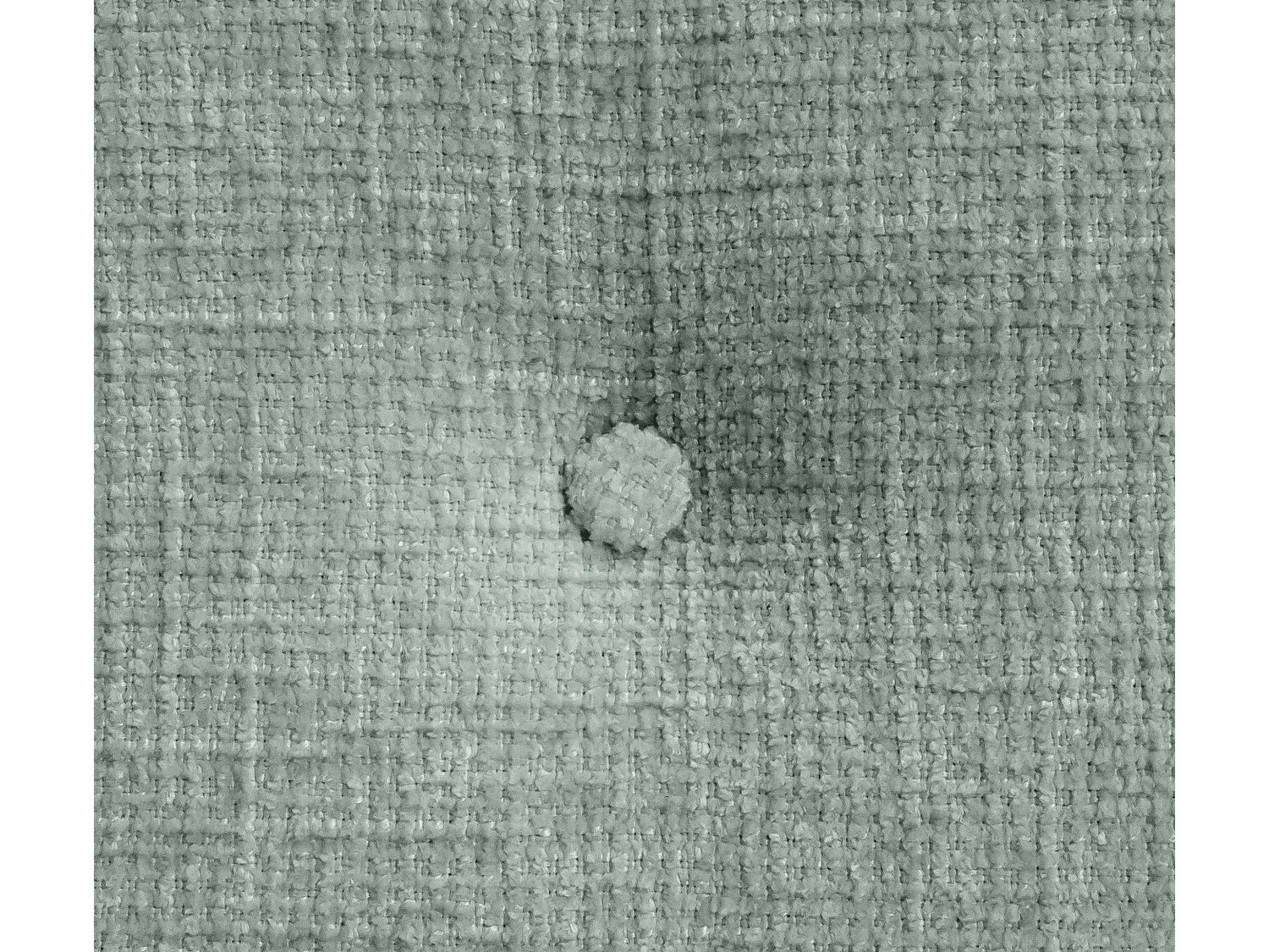 DHOME Tête de lit en laine naturelle avec Boutons 135x105cm avec pieds Lits 120/135 - Vert