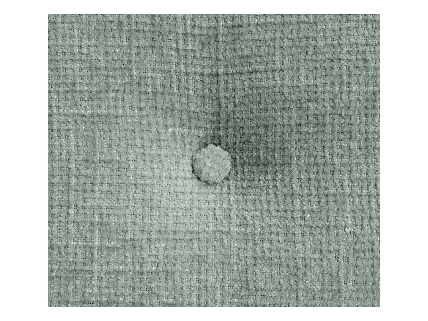 DHOME Tête de lit en laine naturelle avec Boutons 135x105cm avec pieds Lits 120/135 - Vert