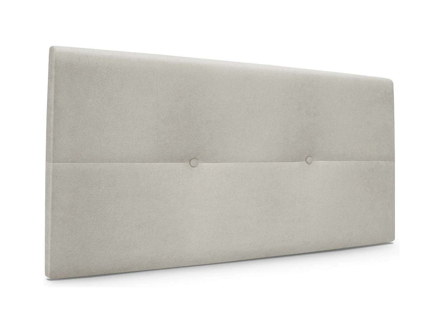 DHOME Tête de lit en tissu Aqualine avec Boutons 110x50cm Lits 105 - Beig
