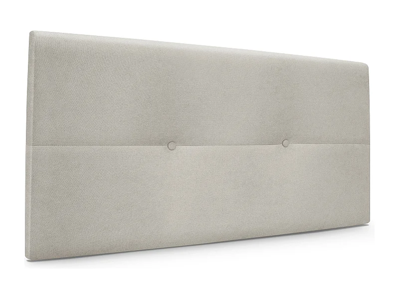 DHOME Tête de lit en tissu Aqualine avec Boutons 110x50cm Lits 105 - Beig