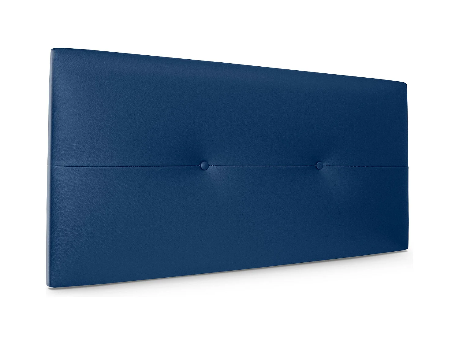 DHOME Tête de lit similicuir avec Boutons 95x50cm Lits 90 - Bleu