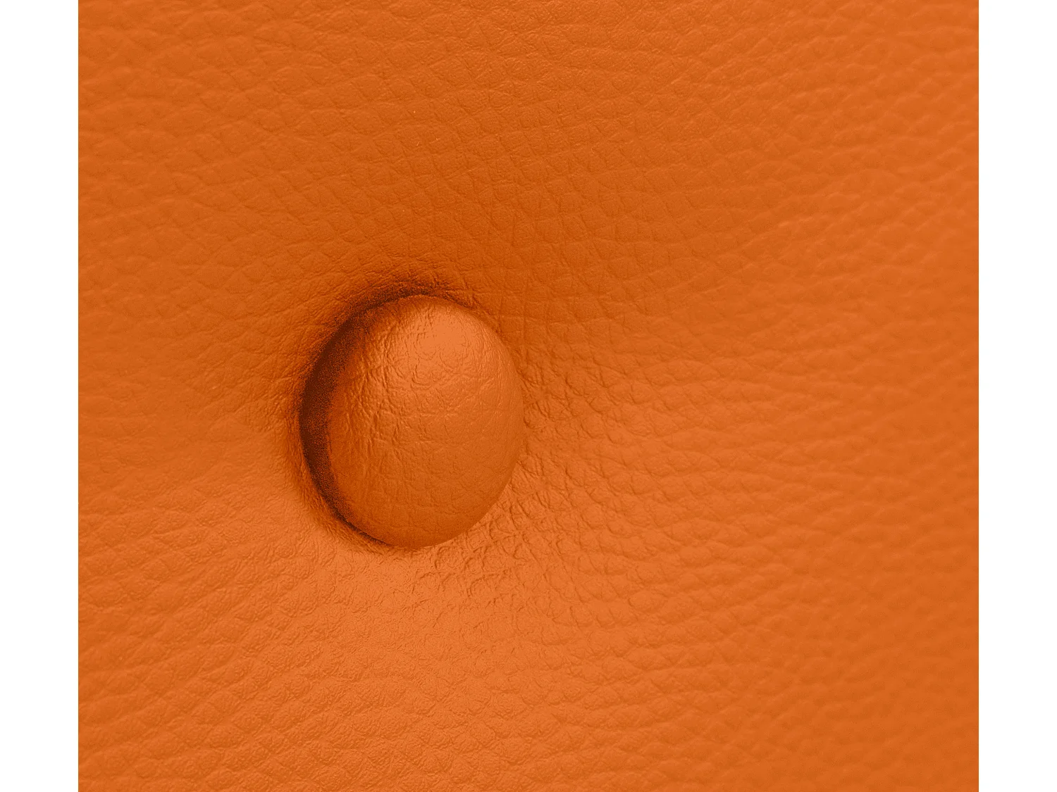 DHOME Tête de lit simili cuir lisse avec Boutons 90x105cm avec pieds Lits 80/90 - Orange