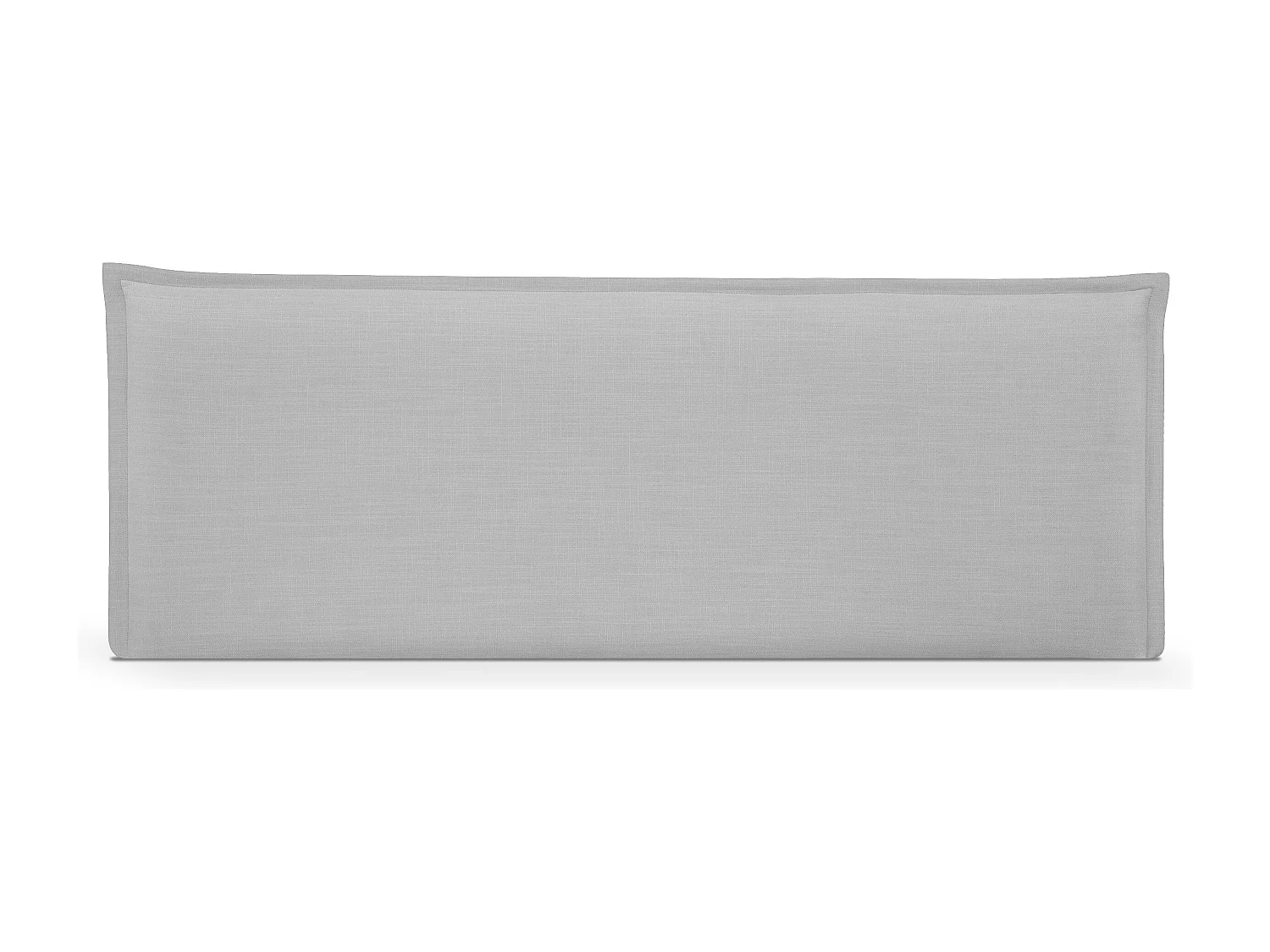 DHOME Tête de lit en lin naturel lisse avec garniture 145x50cm Lits 135/140 - Gris clair