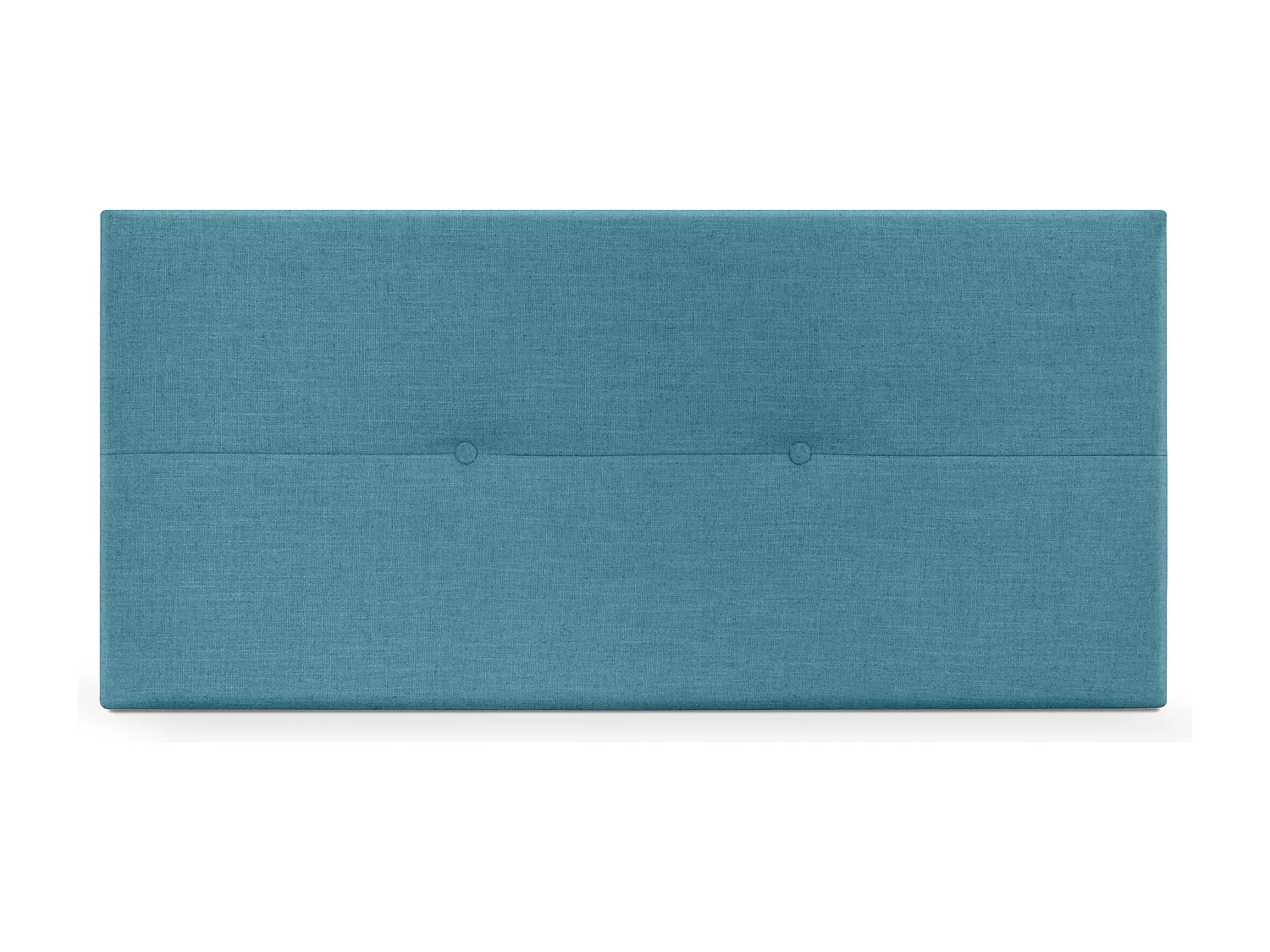 DHOME Kopfteil aus Naturleinen mit Knöpfen 90x50cm Betten 80/90 - Türkis