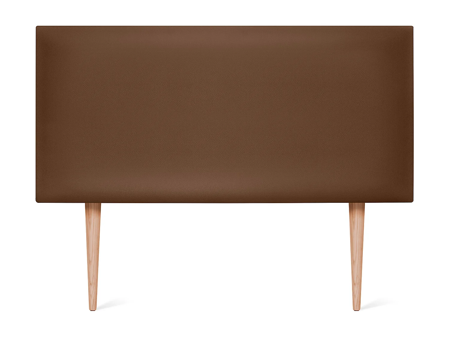 DHOME Tête de lit simili cuir lisse 105x105cm avec pieds Lits 105 - Argile
