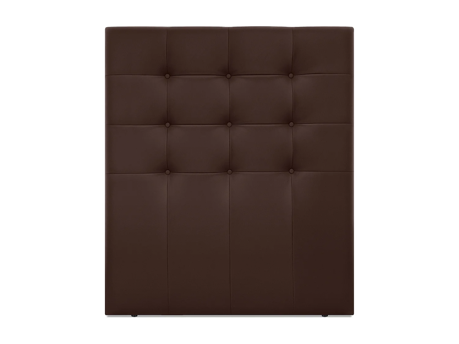 DHOME Cabeceira de  Couro sintético Capitoné Até o chão 95x120cm Camas 90 - Chocolate