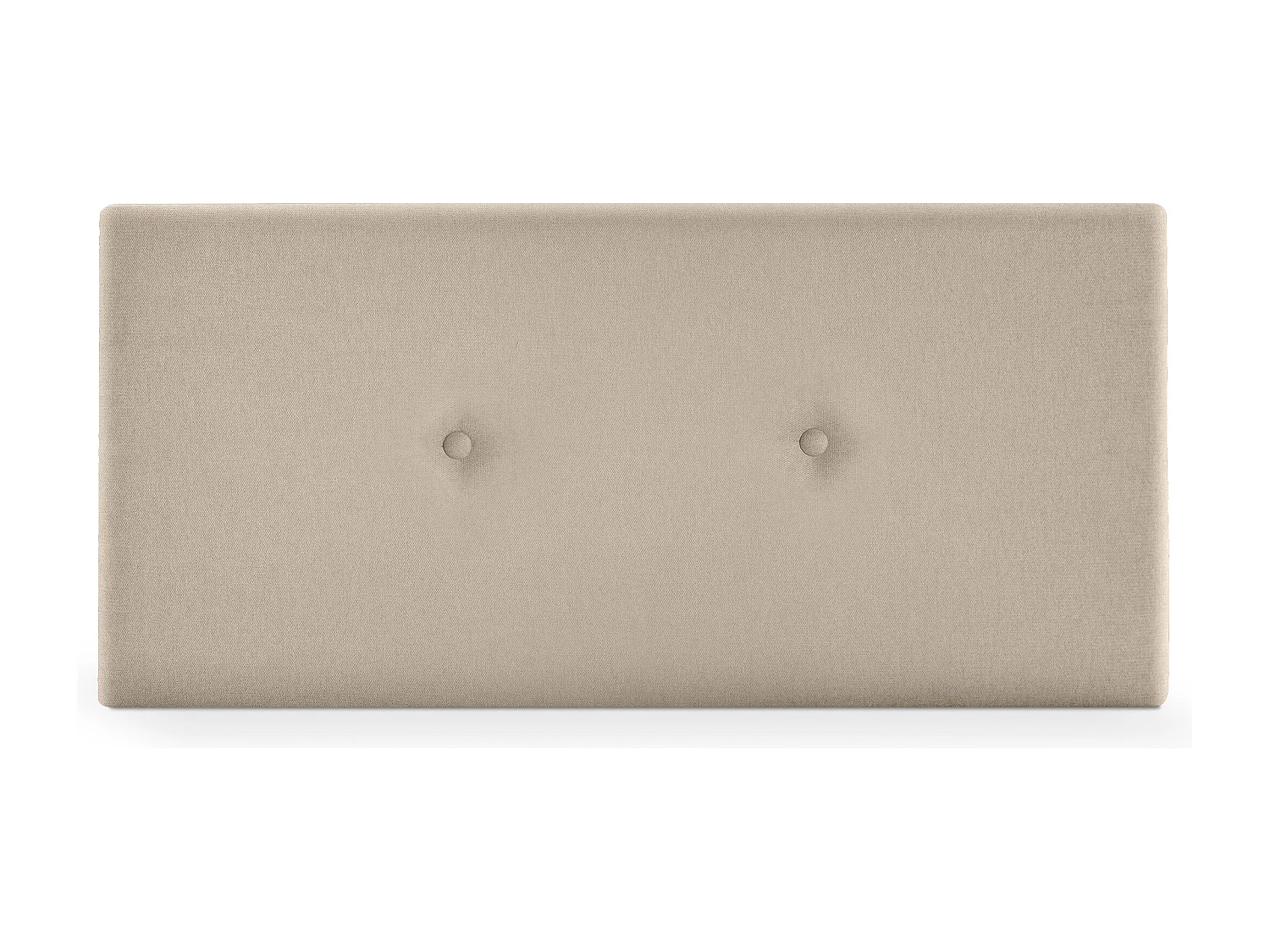 DHOME Aqualine Stoff Kopfteil glatt mit Knöpfen 105x50cm Betten 105 - Beige
