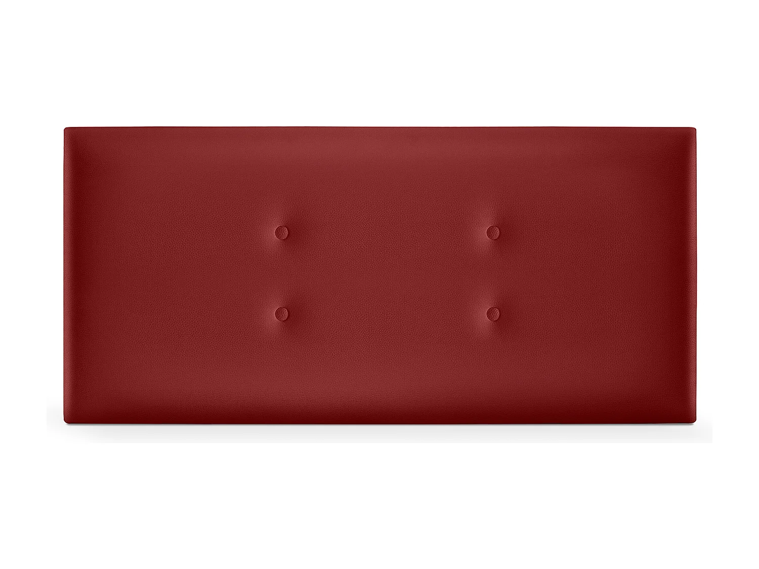 DHOME Kunstleer hoofdeinde met 2 rijen knopen 95x50cm bedden 90 - Rood