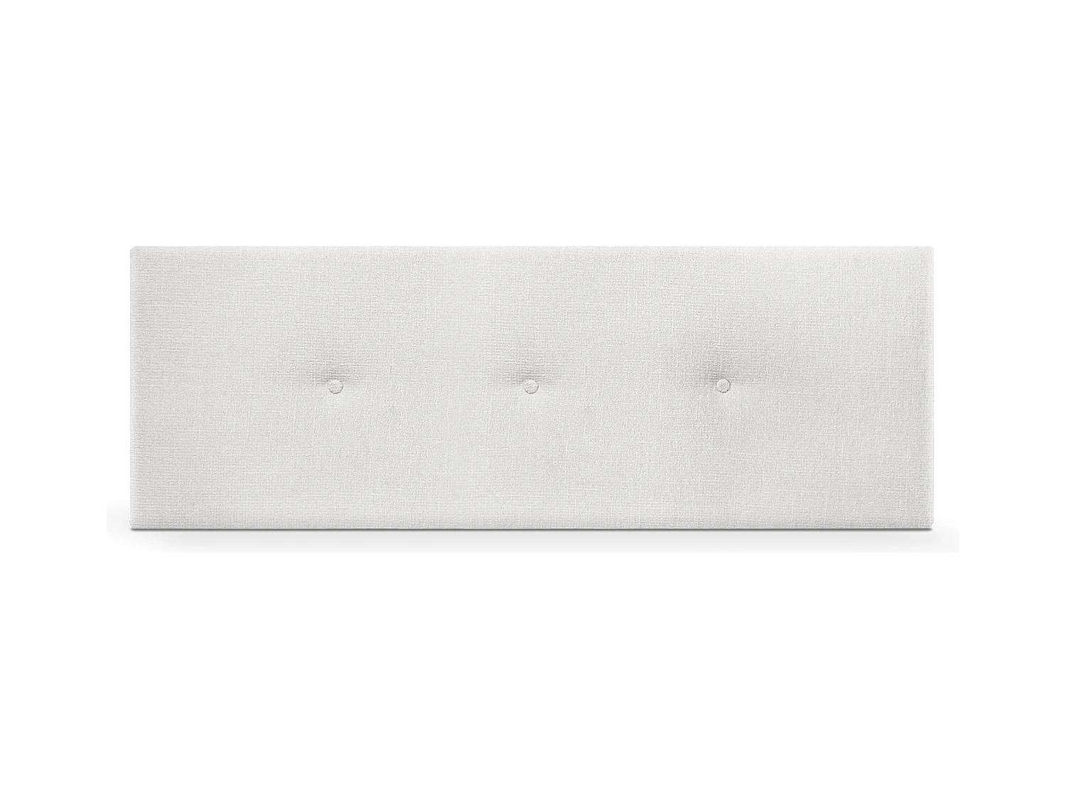 DHOME Tête de lit en laine naturelle avec Boutons 150x50cm Lits 150 - Blanc
