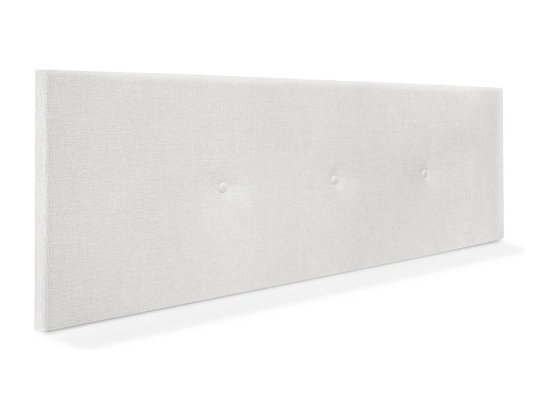 DHOME Tête de lit en laine naturelle avec Boutons 150x50cm Lits 150 - Blanc