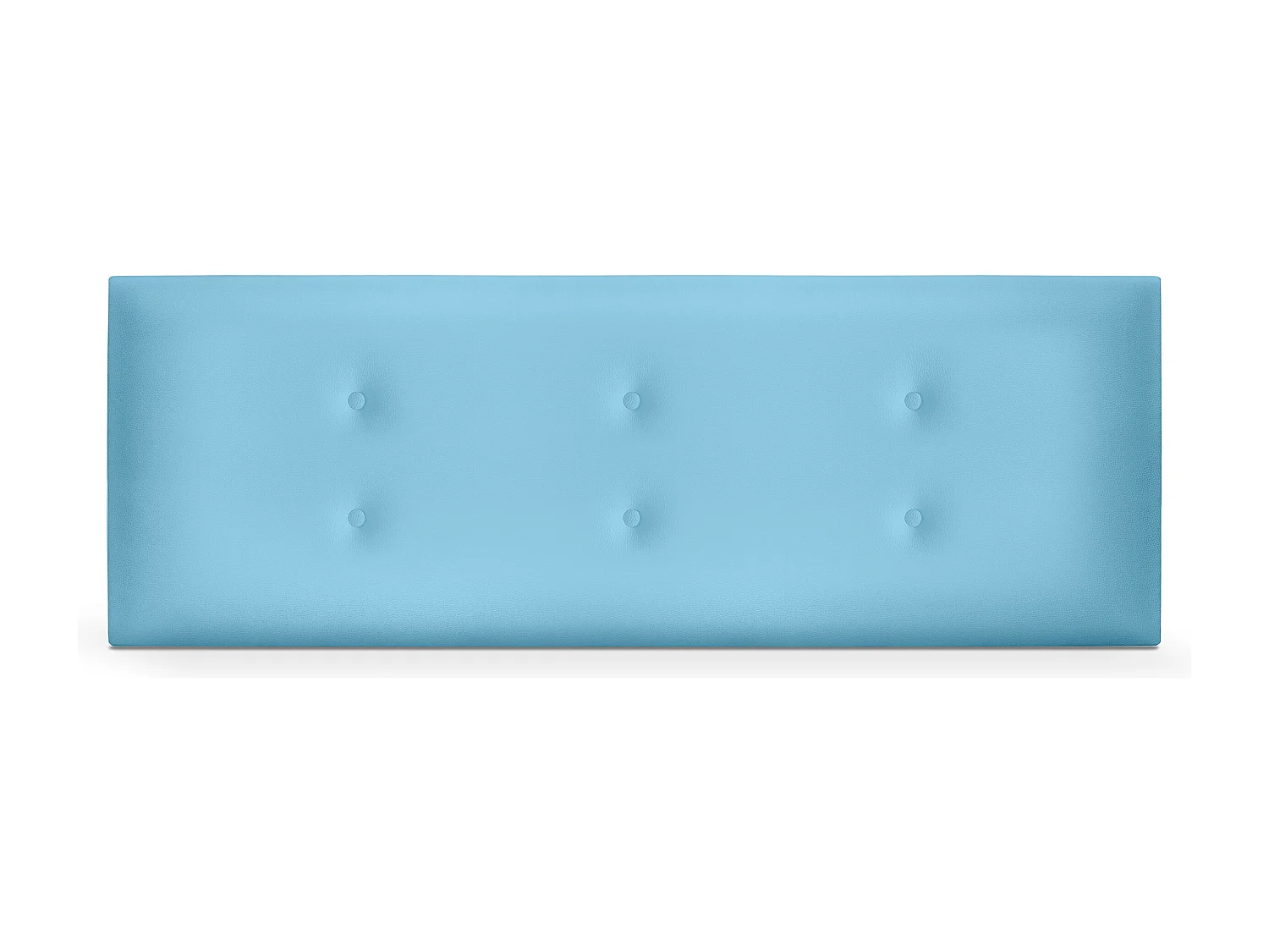 DHOME Tête de lit similicuir avec 2 rangées de boutons 160x50cm Lits 150/160 - Bleu Ciel