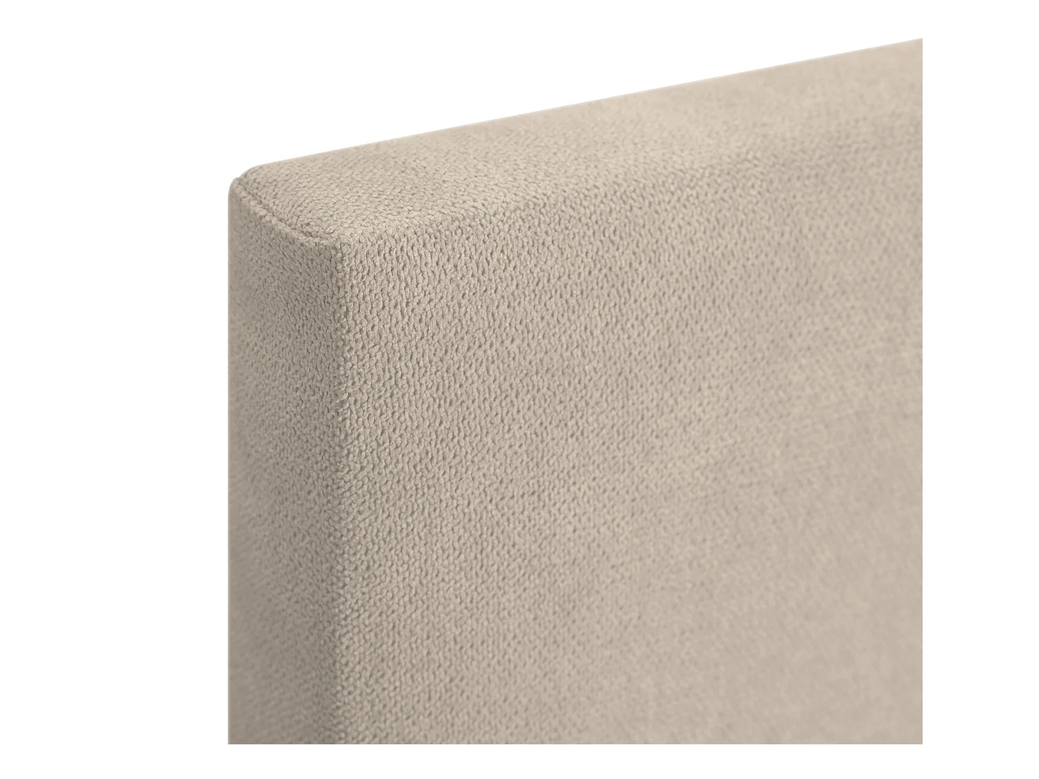 DHOME Tête de lit en tissu Aqualine avec Boutons 150x105cm avec pieds Lits 150 - Beig