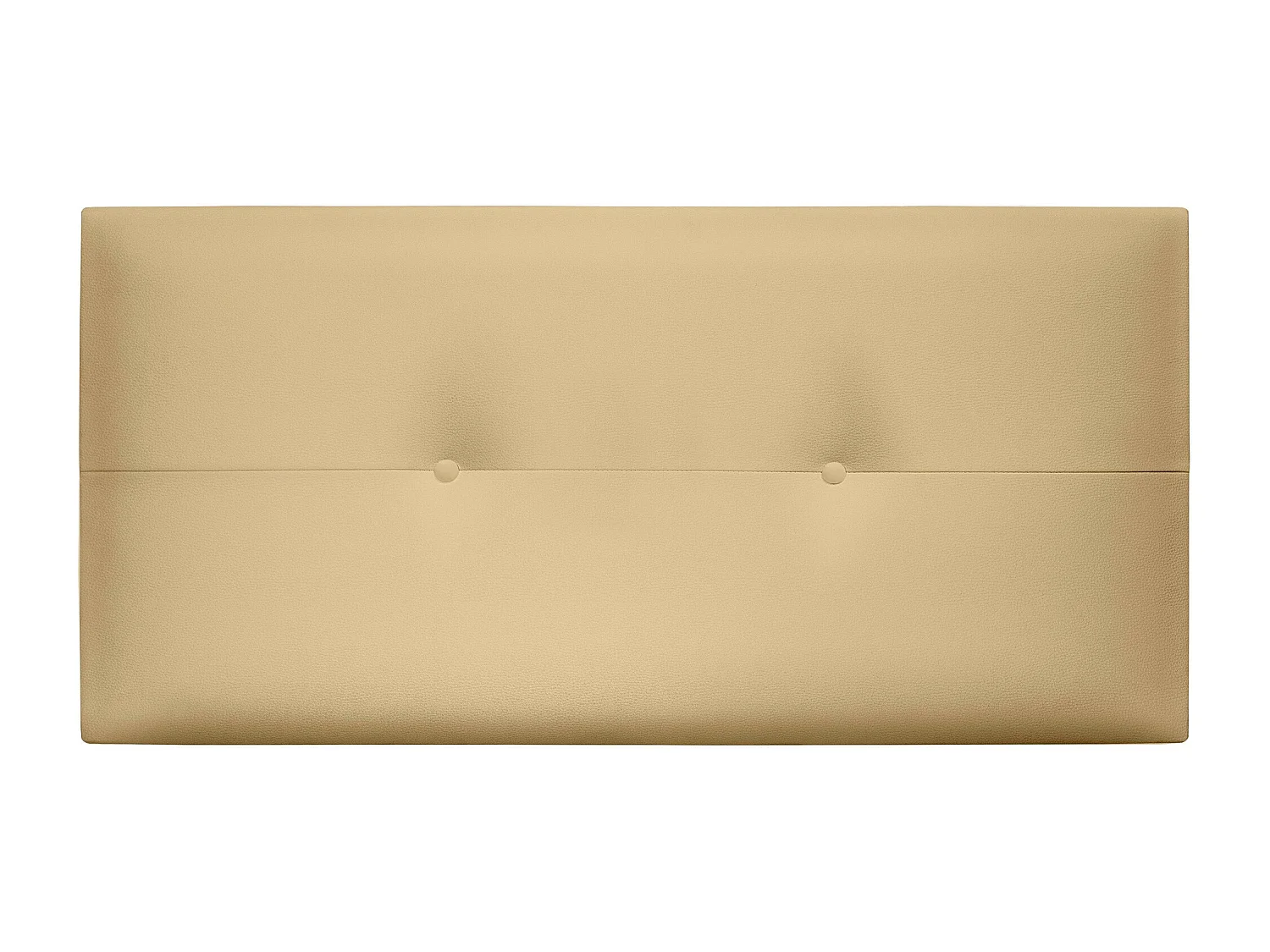 DHOME Tête de lit similicuir avec Boutons 110x50cm Lits 105 - Vanille