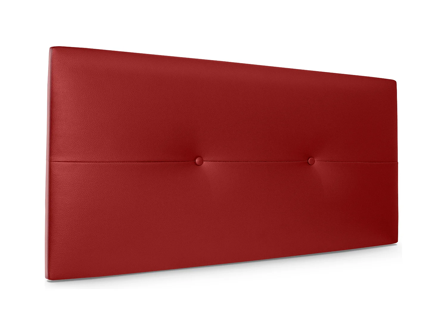 DHOME Tête de lit similicuir avec Boutons 110x50cm Lits 105 - Rouge