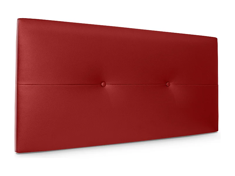 DHOME kunstleer hoofdeinde met knopen 110x50cm bedden 105 - rood