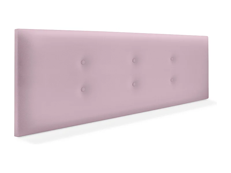 DHOME Kopfteil aus Kunstleder mit 2 Reihen Knöpfen 150x50cm Betten 150 - Rosa