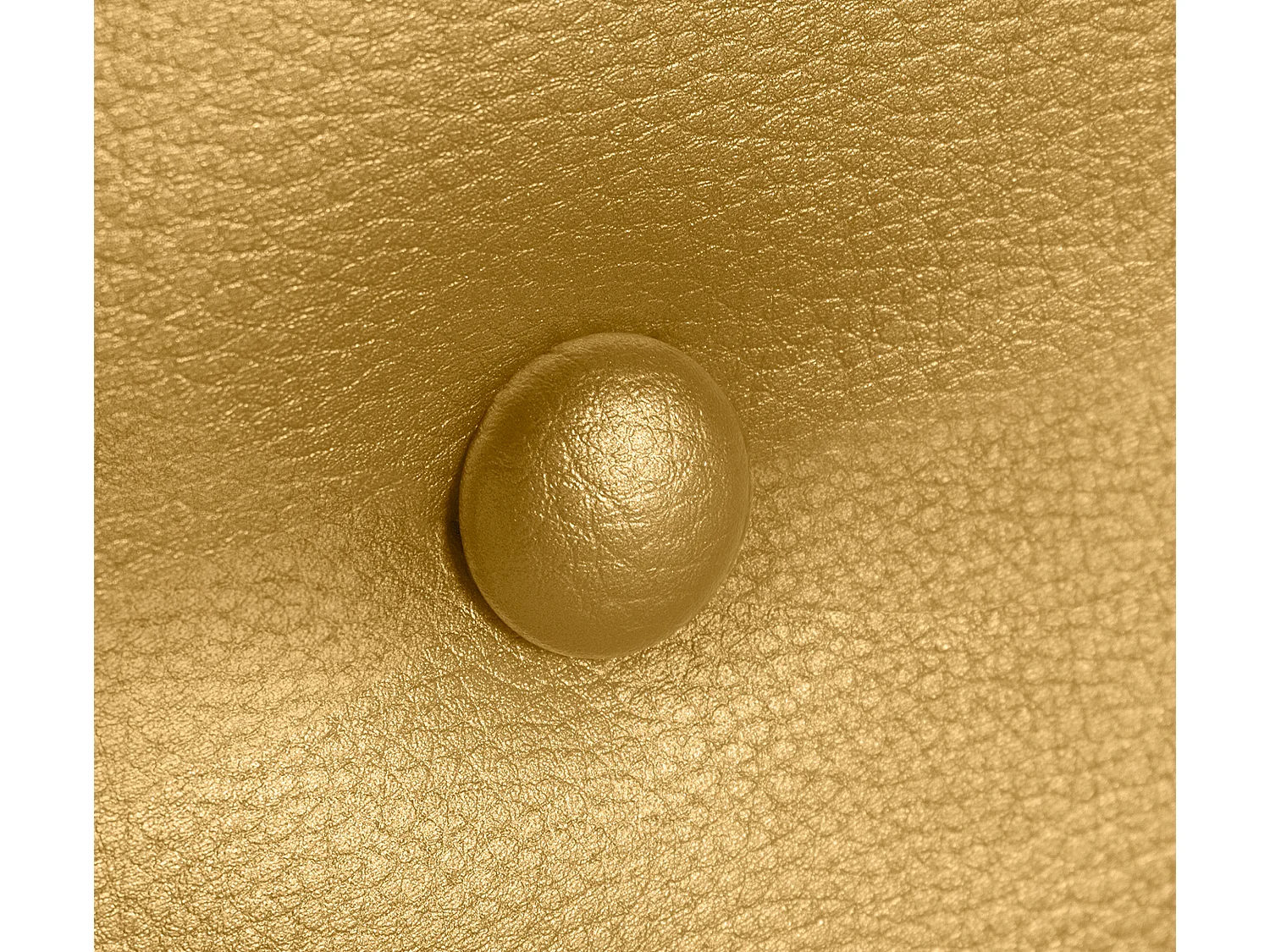 DHOME Testiera in de Similpelle Liscia con bottoni 135x50cm Letti 120/135 - d'oro