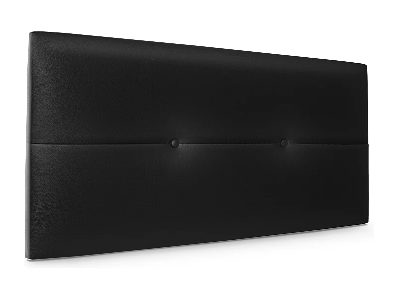 DHOME Tête de lit similicuir avec Boutons 110x50cm Lits 105 - Noir