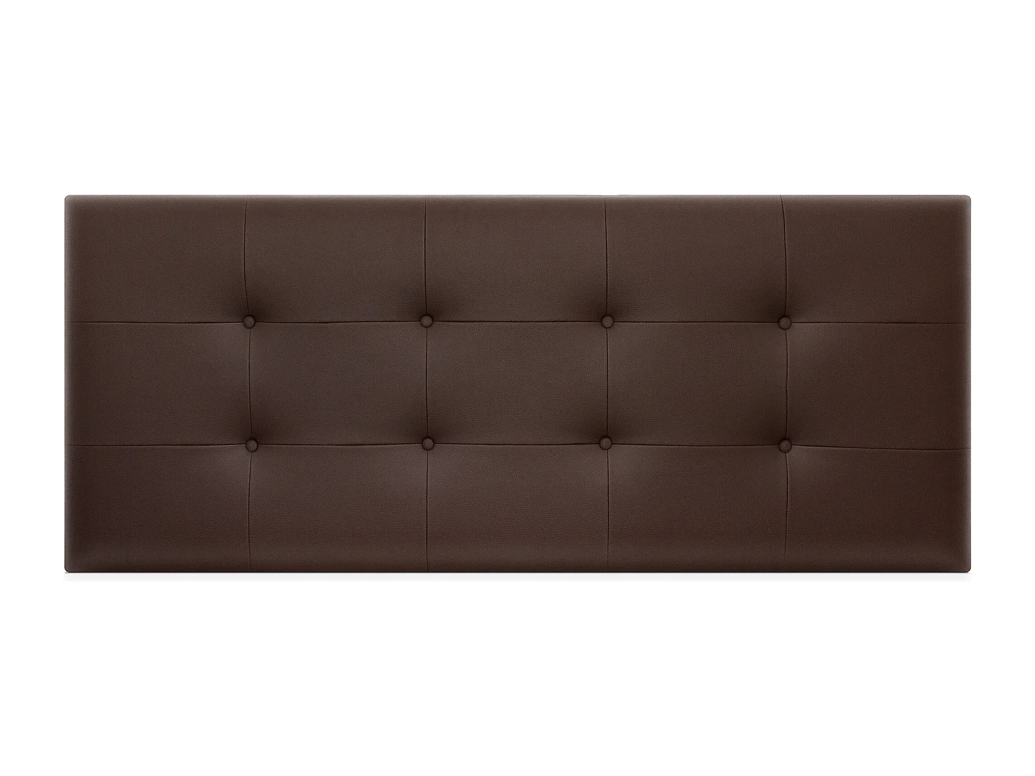 DHOME Testiera capitonnè in ecopelle 150x60 cm Letti 150 - Cioccolato