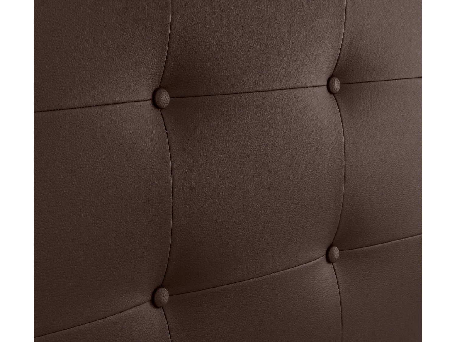 DHOME Testiera capitonnè in ecopelle 150x60 cm Letti 150 - Cioccolato