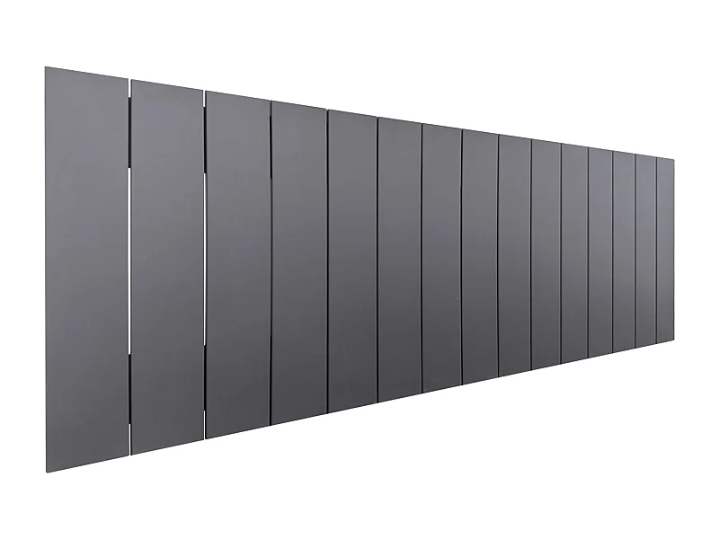 DHOME Tête de lit en bois recyclé DM Style Palette Verticale 135x46 Lits 120/135 - Gris Solide