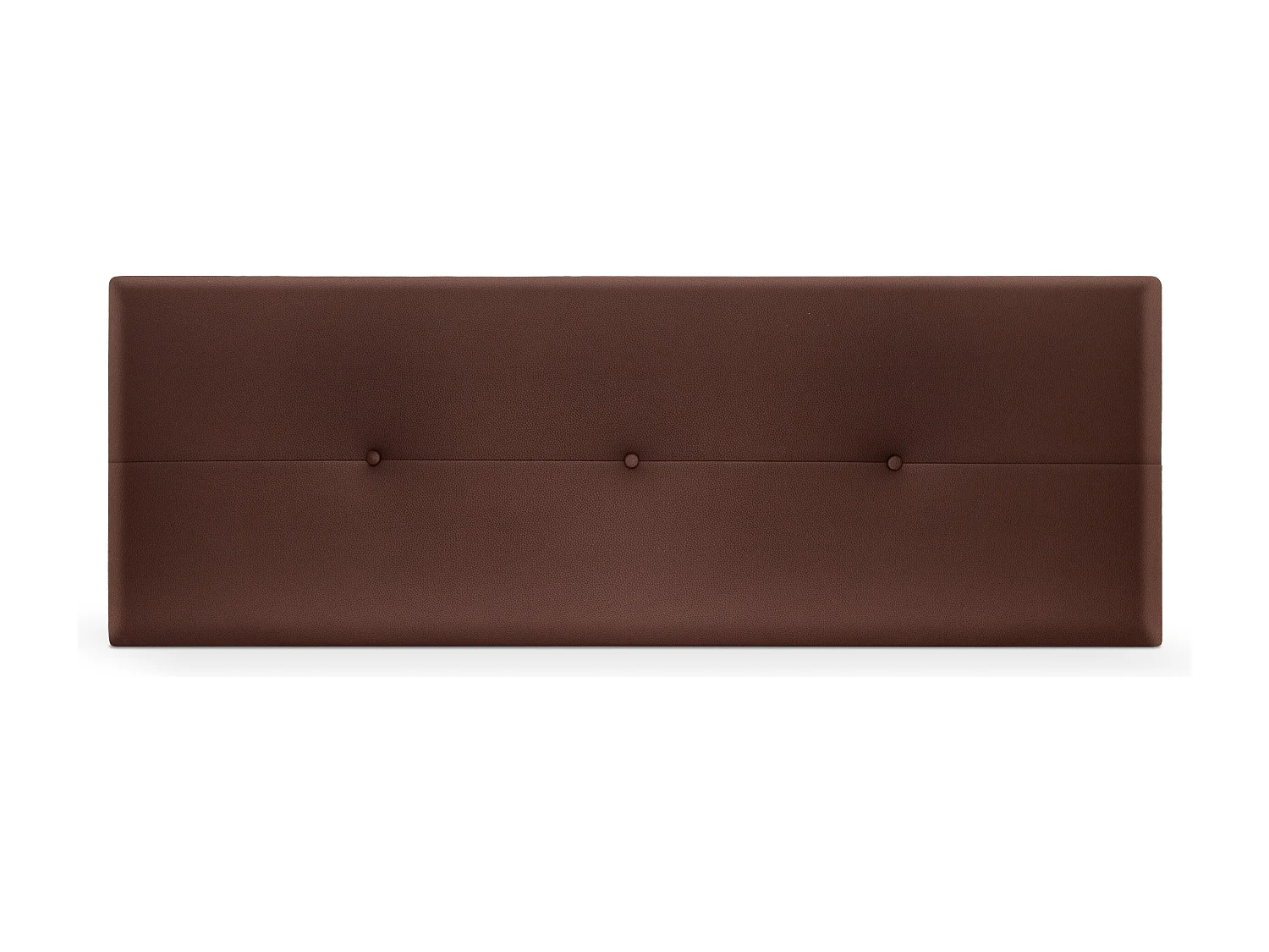 DHOME Tête de lit similicuir avec Boutons 135x50cm Lits 120/135 - Chocolat
