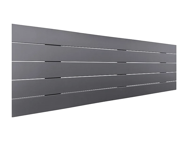 DHOME Cabecero de Madera reciclada DM Estilo Palet Horizontal 145x46cm Camas 135/140 - Gris Sólido