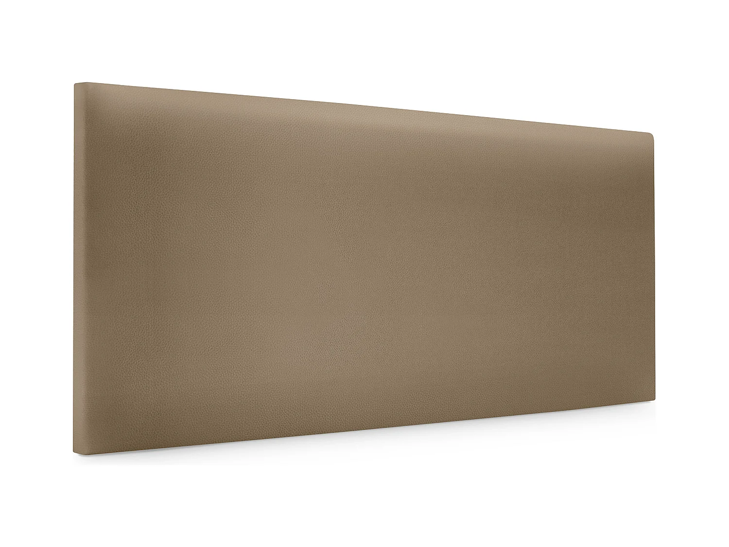 DHOME Tête de lit simili cuir lisse 110x50cm Lits 105 - Marron Clair