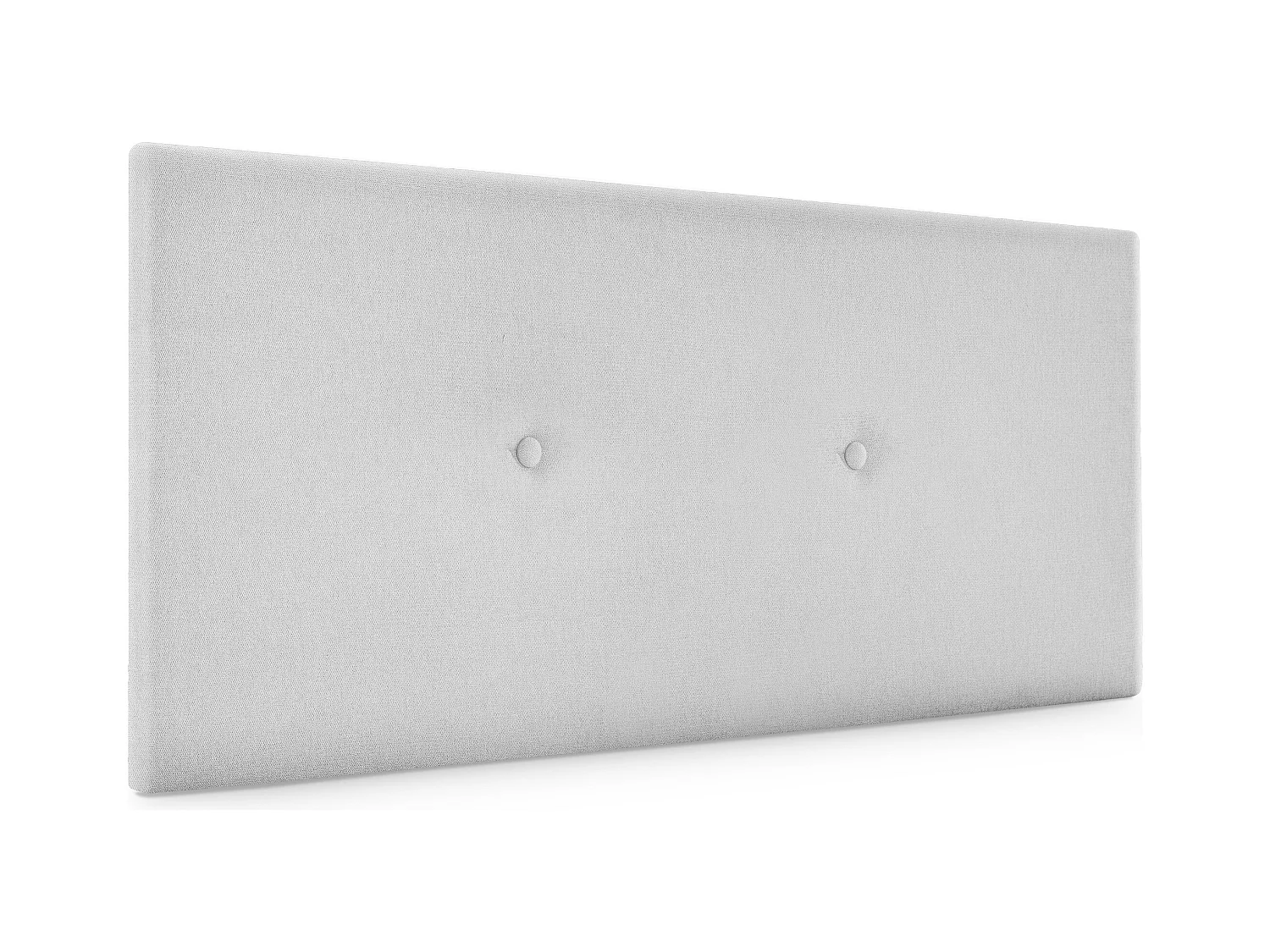 DHOME Tête de lit en tissu Aqualine lisse avec Boutons 110x50cm Lits 105 - Gris perle